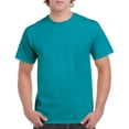 thumbnail image 1 of Gildan Mens Heavy Cotton T-Shirt, S, Tropical Blue, 1 of 2