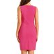 thumbnail image 3 of INSPIRE CHIC Vestido Elegante de Mujer con Cuello Barco Sin Mangas y Pliegues, Vestido Sheath de Oficina M Color Rosa Fucsia, 3 of 6