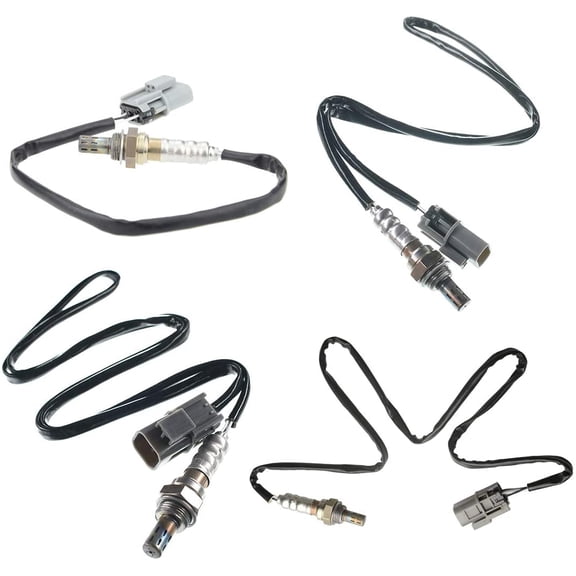 A-Premium O2 Oxygen Sensor Compatible with Nissan Xterra 2000-2003 Frontier 1999 2000 2003 V6 3.3L Upstream and Downstream 4-PC Set