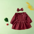 thumbnail image 6 of ZPYESWOW Girls Christmas Dress Size 7 Girls Maxi Dress Toddler Christmas 2t Black Outfit Girls' Clothing Sets Baby Clothing 5 Dollar and Under Gifts, Red 0-3 Months, 6 of 7
