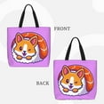 thumbnail image 3 of Naloa Corgi In Sushi Roll Tote Bag for Women, Foldable Tote Bag With Zipper, Large Shoulder Bag, Top Handle Handbag for Travel, Work, Shopping, 3 of 9