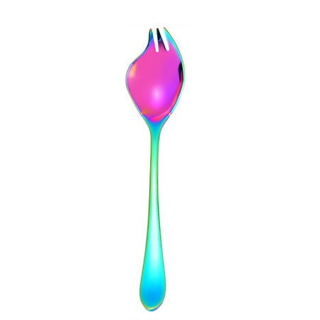 

GYMNASTIKA Fork Spoon 18cm Kitchen Portable Stainless Steel Salad Serving Fork Spoon Cutlery Utensil
