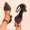 Coffee, variant on PiGOGI Women Fashion Casual Pointed Toe Bow Flats Sandals High Heels Dressy Summer Comfort Shoes White