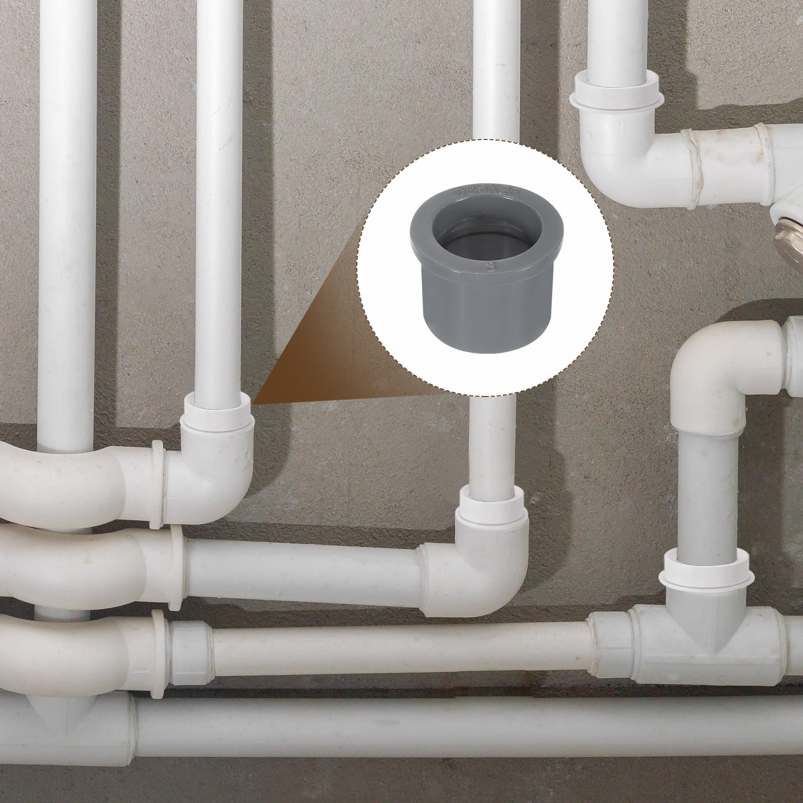 Unique Bargains DWV Reducer Bushing Connector Pipe Fittings 1" x 3/4"