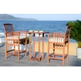 thumbnail image 2 of Safavieh Pate 3-Piece Eucalyptus Wood Bistro Set in Natural and Beige, 2 of 8