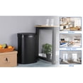 thumbnail image 6 of FOA Rena 13 Gallon Stainless Steel Motion Sensor Automatic Trash Can in Black, 6 of 20