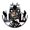 Without LED, variant on Rock Band Music Group Wall Clock Rock Band Drummer Heavy Metal Group Guitarist Performance Stage Show Vinyl Record Wall Clock Without LED