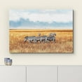 thumbnail image 3 of wall26 Canvas Print Wall Art African Savanna Safari Jungle Zebra Family Nature Animals Photography Realism Rustic Scenic Landscape Wilderness Zen Colorful for Living Room, Bedroom, Office - 16"x, 3 of 5