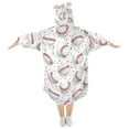 thumbnail image 2 of joogoo Wearable Blanket Hoodie for Baseball on White Flannel Sherpa Pocket 3-14 YR S, 2 of 7