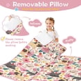 thumbnail image 3 of Pug Dogs with Pioneer Flower Toddler Nap Mats for Kids Preschool,Sleeping Mat Bag or Kids,Toddler Sleeping Bag,Toddler Nap Mat or Daycare, 3 of 6