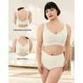 thumbnail image 4 of Daystry Womens Wireless Bras Full Coverage Comfortable Seamless Everyday Bras Soft Light Support Bras, 4 of 8