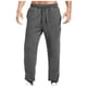 thumbnail image 2 of Pantalones largos para hombre, lisos, informales, con cintura elástica y bolsillos, deportivos, 2 of 7