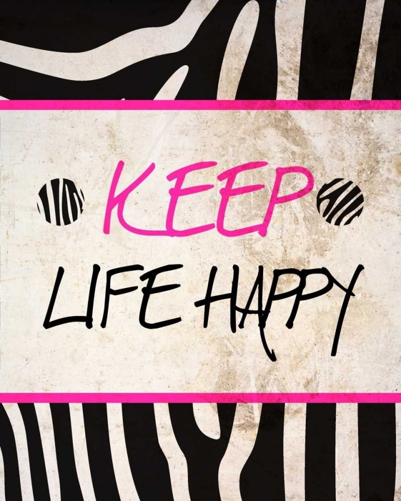 Zebra Sayings II Poster Print by SD Graphics Studio (10 x 8)