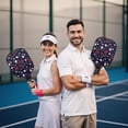 thumbnail image 6 of Pickleball Paddles Set,Pioneer Flower Floral Print Pattern Fiberglass Surface Pickleball Racket Set with 2 Indoor Outdoor Pickleball Balls and Pickleball Bag,Pickle-ball Equipment, 6 of 6