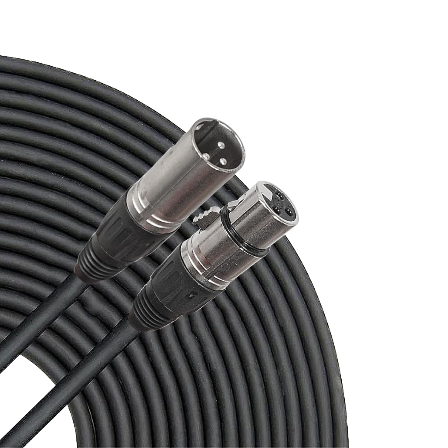 Sound Town 2 Pack XLR Male to Female Audio Cable, Microphone Cable for Speaker or PA System, 25ft, 3 Pin Balanced Shielded, OFC (STC-XX25-PAIR)
