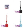 thumbnail image 1 of Wweixi Tracker Housse de Protection Anti-Perdu Porte-Clés Portable Remplacement pour iOS AirTag,1 * Bleu Lumineux + 1 * Rouge + 1 * Noir + 3 * Anneau de Fer, 1 of 8