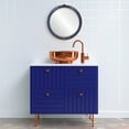 thumbnail image 3 of Athena Framed Mirror - Royal Blue, 3 of 6