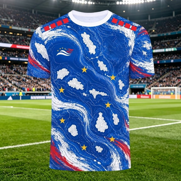Mens Soccer Shirt Cabo Verde Raglan Tops Short Sleeve Tee Cape Verde Print Casual Shirt Sports Fan Casual Tops Tee L