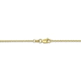 thumbnail image 4 of 10K Yellow Gold 1.3mm Solid Diamond Cut Cable Chain 18 Inch, 4 of 5