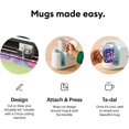 thumbnail image 2 of Taza biselada en blanco, recubierta de cerámica, apta para lavavajillas y microondas para decorar, compatible con prensa de tazas y tinta infusible, taza de sublimación de 12 oz, ideal para manualida, 2 of 5