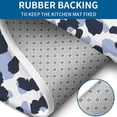 thumbnail image 4 of Blue and Dark Blue Leopard Pattern Bathroom Rugs Sets 3 Piece,Toilet Cover Set,Absorbent Non Slip Bathroom Mats Sets with U-Shaped Contour Rug Toilet Rug Set, 4 of 5