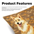 thumbnail image 2 of Pixel Dog Throw Pillow Covers Set of 2 - Velvet Decorative Pillow Cases with Unique Patterns, 16x16, 18x18, 20x20 Couch, Sofa - Throw Pillows for Living Room, 2 of 6