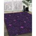 thumbnail image 3 of Ahgly Company Machine Washable Indoor Square Transitional Deep Purple Area Rugs, 6' Square, 3 of 7