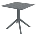 thumbnail image 3 of Compamia Paris Square Table 27 inch Dark Gray, 3 of 4