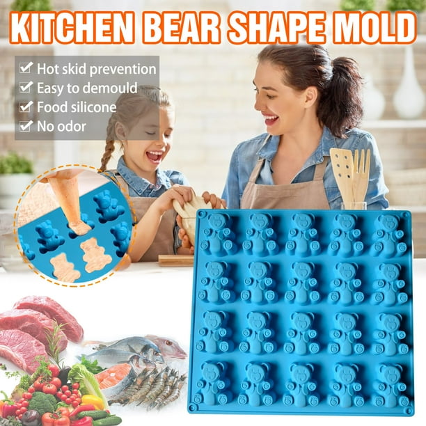 pstuiky Molde para hornear pasteles, moldes de hielo caseros para pudín con 20 agujeros