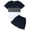 KD-Blue, variant on Yindaity Toddler Boys Dress Outfits Baby Boy Clothes Toddler Boy Summer Outfits Short Sleeve Patchwork Top T-shirt & Pocket Pant Set(Khaki,6-7 Years)