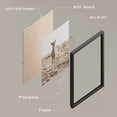 thumbnail image 4 of PixonSign Framed Wall Art Country Field Sheep & Deer Prints, Set of 4 Southwest Animals Photography Wall Decors, Nature Wall Décor, Adhesive Canvas Poster, Modern Home Artwork - 8"x10" Black, 4 of 5