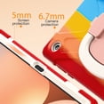 thumbnail image 6 of For Samsung Galaxy Tab A11+/ Tab A9+ 11 inch Case, 360 Rotatable Handle Stand, Shoulder Strap, Drop-Proof Design, Colourful Red, 6 of 7