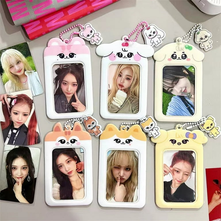 Kpop Idol IVE MINVE Photocard Holder Photo ID Card Holder Pendant