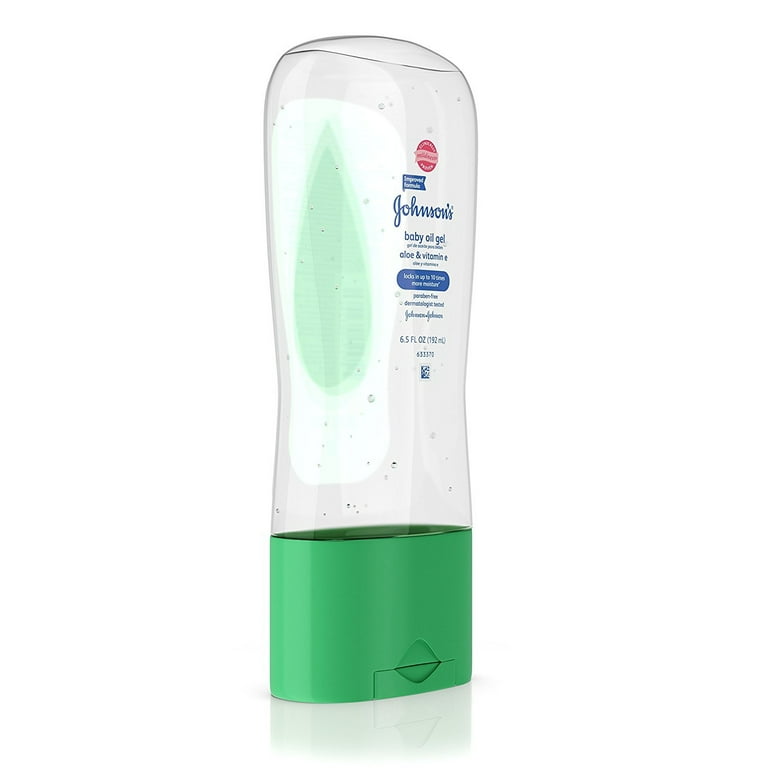 6 Pack - JOHNSON'S Aloe Vera & Vitamin E Baby Oil Gel 6.50 oz - Walmart.com