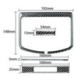 thumbnail image 3 of Real Bright Soft Car Interior Carbon Fiber Sticker DecorationFor Mazda CX-9 2016-2022 Carbon Fiber Interior Rear Air Vent Outlet CoverAuto Car Protection Interior Accessories, 3 of 8