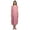 Dawn Pink, variant on Womens Sleeve Nightdress For Ladies Solid Cotton Nightwear