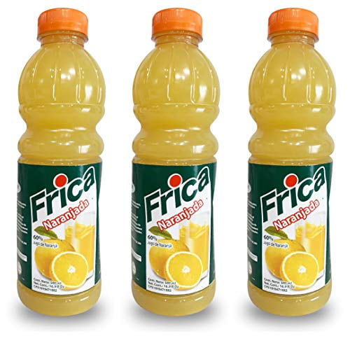 Frica Jugo de Naranja / Frica Orange Juice 500ml each bottle (3 Pack)