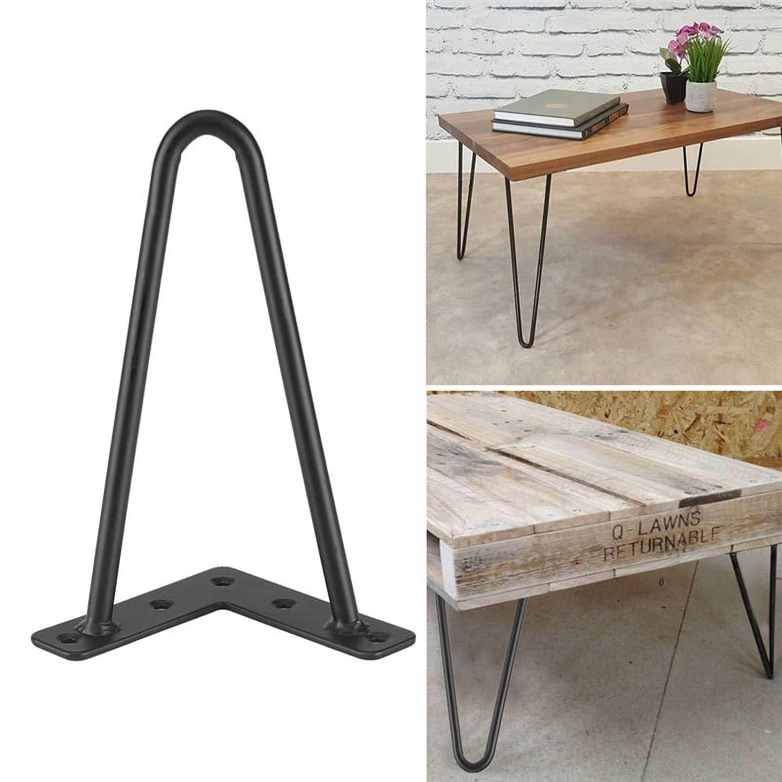 Black Hairpin Legs Set for 4 Heavy Duty Table Legs Home Accessories for DIY Handcrafts Furniture