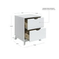 thumbnail image 5 of Powell Plumley 2 Drawer Nightstand, White, 5 of 8