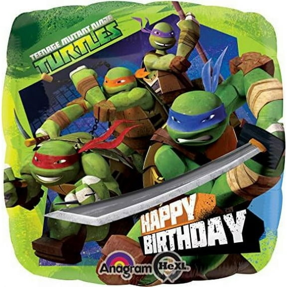 Anagram International HX Ninja Turtles Birthday Party Balloons, Multicolor