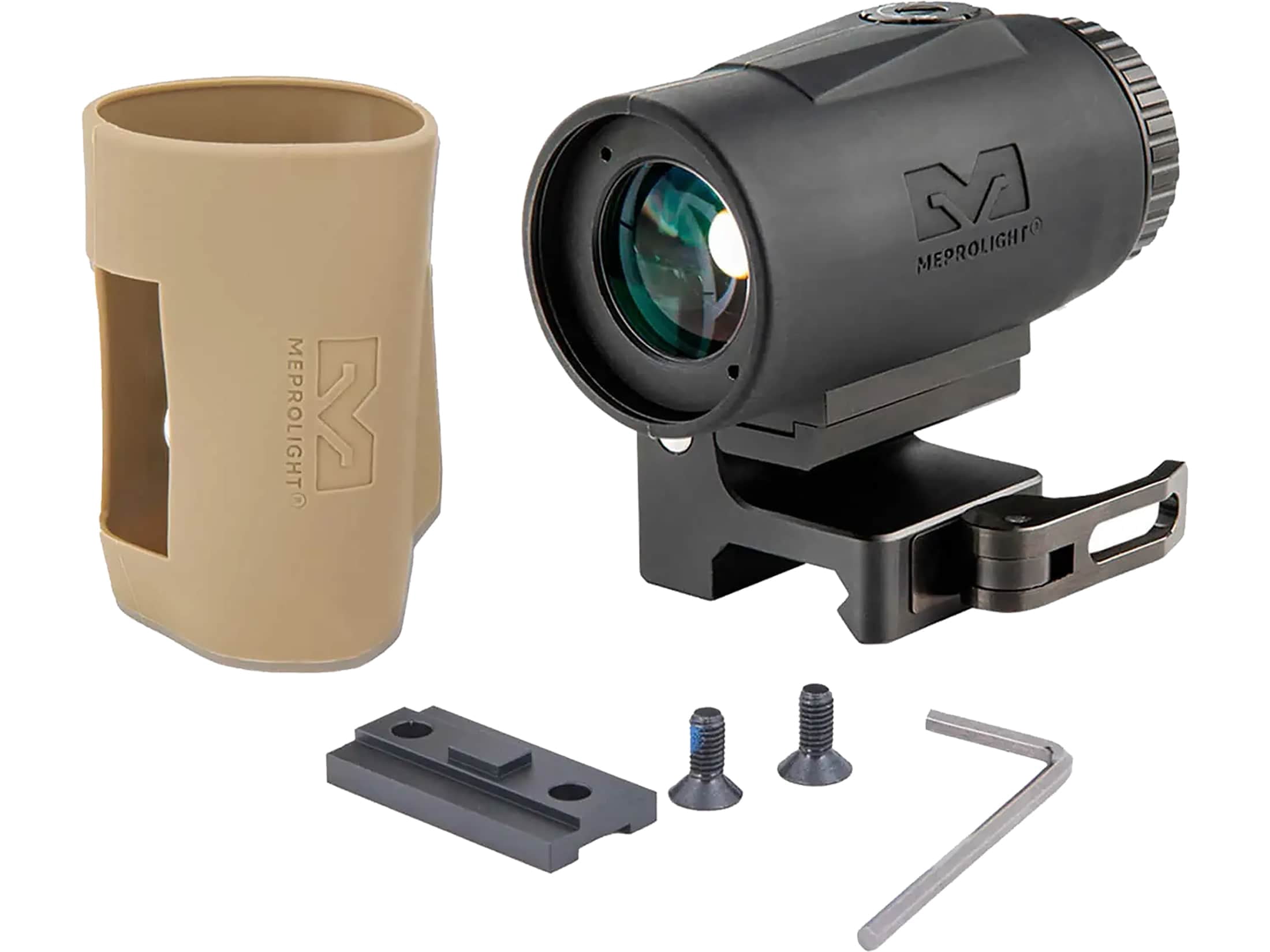 Meprolight MMX3 3x18mm Micro Magnifier w/ Quick Flip, QD Picatinny, Black, 2.8x1.4x1.74 inch