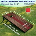 thumbnail image 2 of RayChee 4'x 2'Cornhole Board Set, Corn Holes Outdoor Game Cornhole Boards Regulation Size 8 Bean Bags Toss for Adults Family Lawn Beach, 2 of 7