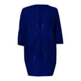 thumbnail image 3 of Jackets for Women Solid Color Long Sleeved Irregular Hem Pleated Cardigan on Clearance, 3 of 3
