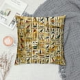thumbnail image 2 of Orinice Egyptian Symbols Graphic Decorative Pillow Cover for Home Couch Living Room Bed Sofa 18x18in, 2 of 5