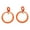 Rose Gold, variant on Lifetechs 1 Pair Circle Stitching Hollow Stud Earrings Acrylic Hoop Splicing Drop Earrings Colorful Contrast Geometric Lightweight Dangle Earrings