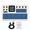 White/Blue, variant on M-VAVE FM-1 Mini FM Synthesizer, 27-Key Portable Synth Keyboard, Built-In Speaker, 16-Step Sequencer, Black