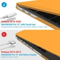 thumbnail image 4 of IBENZER Compatible with 2025 2024 MacBook Pro 13 Inch Case M2 M1 A2338 A2289 A2251 A2159 A1989 A1706 A1708 (2025-2021), HardShell Case & Keyboard Cover & Screen Film, Marigold, MAGD, 4 of 10