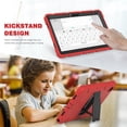 thumbnail image 2 of XYX Case for Samsung Galaxy Tab A8 10.5 inch (SM-X200/SM-X205), Dual Layer Slim Heavy Shockproof Rugged Protective Cover Case with Kickstand (Red Black), 2 of 7