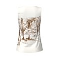 thumbnail image 5 of Picia Western Desert Cowboys Pattern Women's Workout Tank Top,Breathable Activewear,Slim Fit Athletic Top,Versatile Workout Moisture-wicking top-Small, 5 of 9