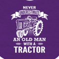 thumbnail image 4 of Inktastic Old Man Tractor Boys Baby Bib, 4 of 4